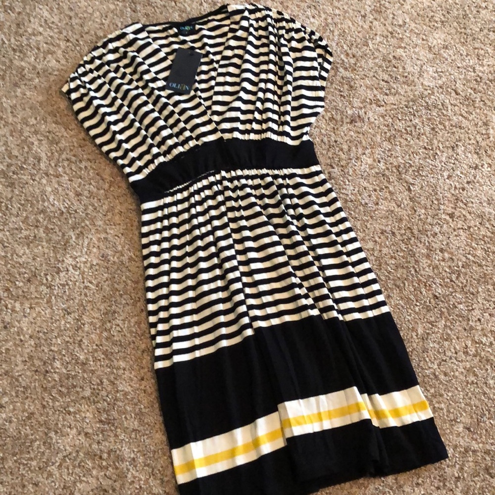 NWT Olian maternity striped dress